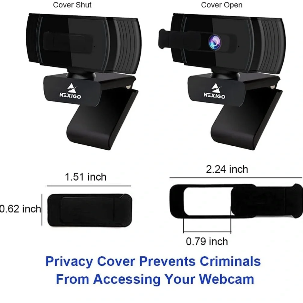 NexiGo N930AF Webcam‎ with Microphone for Desktop/Laptop, Autofocus,1080p HD USB